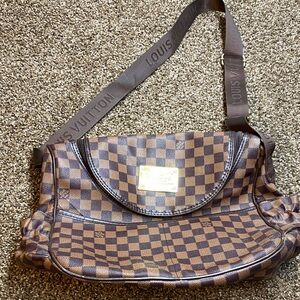 Louis Vuitton Brown Checkered Shoulder Bag
